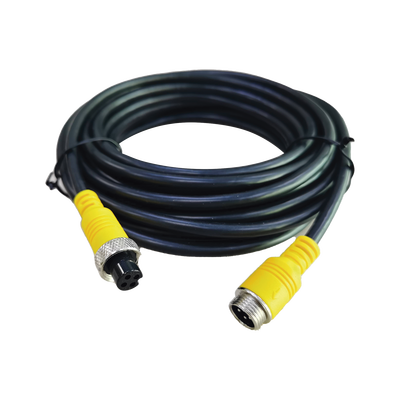 Cable Extensor para Videovigilancia Móvil / 7 m (23 ft) / Conector Tipo Aviación / Transmisión Triple VVA / Analógico y AHD