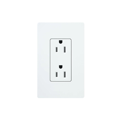 Receptáculo Convencional / 120V / 15A / Perfil Delgado 7.6 mm (0.30 in) / Obturador de Seguridad / Montaje en Pared