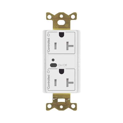 Receptáculo Inalámbrico Inteligente / 20 A / Control Independiente Dual / Monitoreo de Consumo / Integración con Escenas y Calendarios