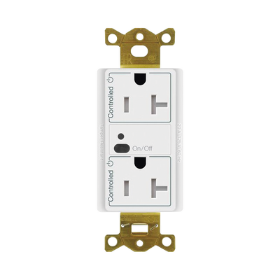 Receptáculo Inteligente Inalámbrico / 20 A / Control de 1 Conector / Monitoreo de Consumo / Integración Hub / Diseño Compacto