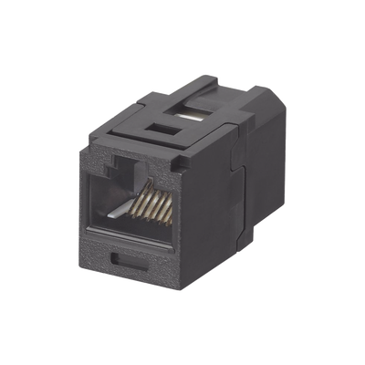 Módulo Acoplador RJ45 / Categoría 6 / Mini-Com / Contactos Chapados en Oro 50 µin / HDBaseT 100 W / -10°C a 65°C