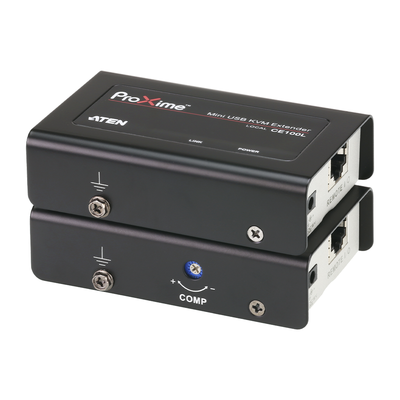 Extensor KVM USB / 1920 x 1200 @ 60 Hz / Hasta 100 m (328 ft) Cat 5e / Protección ESD 8kV/15kV / Ajuste Manual Deskew