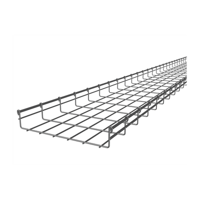 Charola Tipo Malla / 54 mm Peralte / 300 mm Ancho / 3 m Longitud / 10 pies / Electro Zinc 15-20 micras / 258 Cables Cat6
