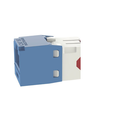 Jack RJ45 / Categoría 5e / Terminación sin herramienta / 22-24 AWG / 100W PoE / Azul