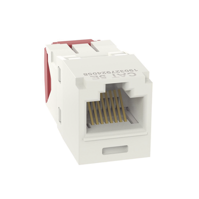 Conector Jack RJ45 / Mini-Com TG / Cat 5e / 8P8C / Sin herramienta de impacto / -10°C a 65°C / Blanco mate