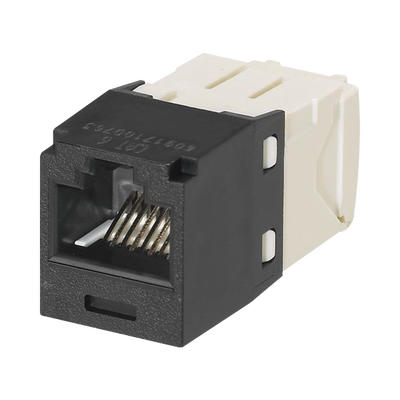 Jack RJ45 / Cat 6 / Mini-Com TG / Sin herramienta de impacto / 8P8C / Negro