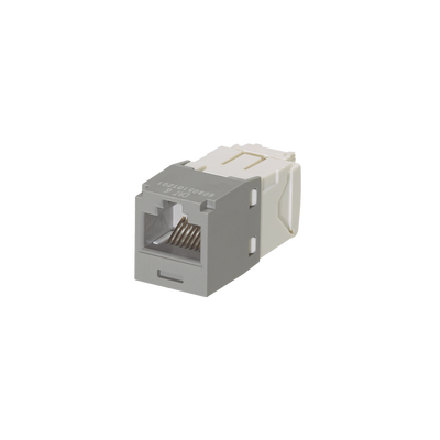 Módulo Jack RJ45 / Cat 6 / 8P8C / Terminación TG Sin Impacto / 2500 Ciclos / Gris