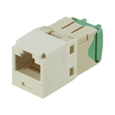 Conector Jack RJ45 / Categoría 6 / 8P8C / 28-30 AWG / Terminación sin Impacto / Color Blanco