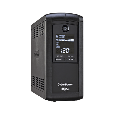 UPS Línea Interactiva / 850 VA / 510 W / 9 Tomas NEMA 5-15R / Pantalla LCD / Supresión 1080 J / Mini Torre