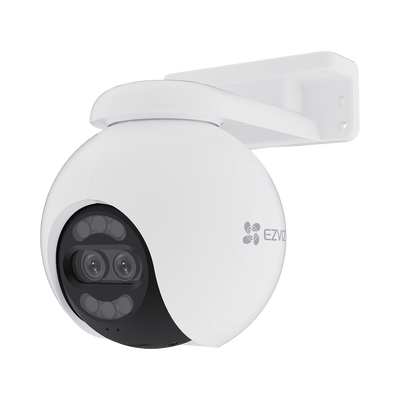 Cámara PT IP / 4K Ultra HD / Panorámica 360° / Visión Nocturna Color 30 m (98.4 ft) / Lente Dual / Wi-Fi / IP65