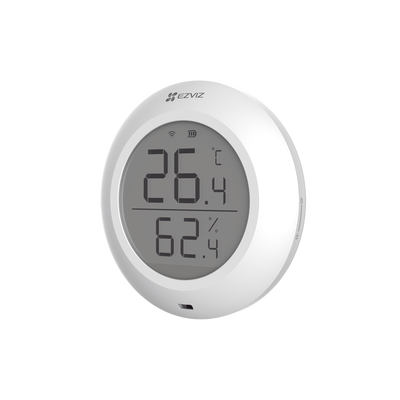 Sensor de Temperatura y Humedad / Zigbee 2.4GHz / Pantalla LCD / Batería CR2450 3V / -10°C a +60°C / 5.28 x 2.03 in