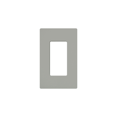 Tapa para interruptor o dimmer / 1-gang / 11.9 x 7.4 x 0.7 cm (4.7 x 2.9 x 0.3 in) / Diseño sin tornillos / Color gris