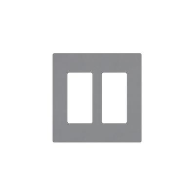 Tapa para Interruptor o Dimmer / 2-Gang / Diseño sin Tornillos / 11.9 x 12.1 x 0.7 cm / 4.7 x 4.8 x 0.3 in