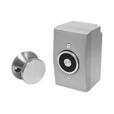 Retenedor de Puerta Electromagnético / Montaje Superficial / 33 lbs / 3 Voltajes / Sin Magnetismo Residual / Interior