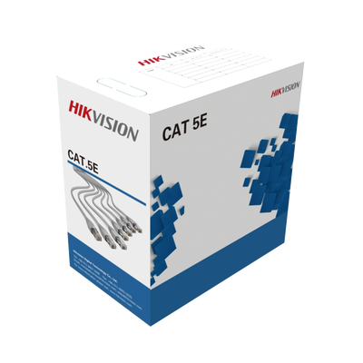 Bobina de Cable UTP / Cat5E / 25 AWG / 305 m (1000 ft) / Cobre Sólido 99.95% / Interior / CPR ECA