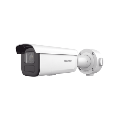 Bala IP 6 Megapixel / Lente Mot. 2.7 a 13.5 mm / 60 mts IR EXIR (197 pies) / Exterior IP67 / IK10 / DarkFighter / PoE+ / Micro SD / Audio y Alarmas I/O / 4 Analíticos: AcuSense, Detección Facial, Conteo de Personas por Cruce y Zona