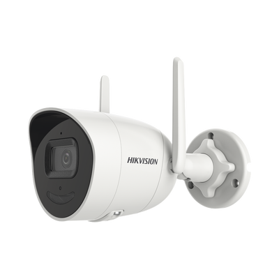 Cámara Bala IP / 2 Megapixel / Lente 2.8 mm / Ángulo 122° / IR 30 m (98.4 ft) / Wi-Fi / WDR 80 dB / IP66 / Audio Bidireccional