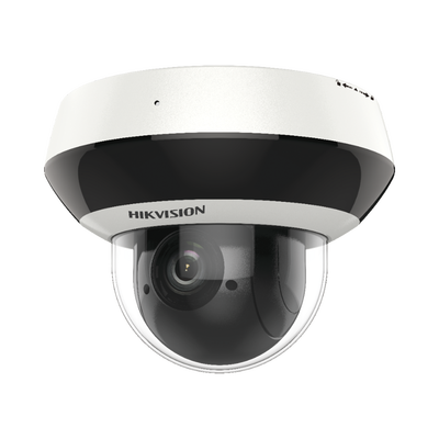 Mini Domo PTZ IP 2 Megapixel / 4X Zoom / H.265+ / 20 mts IR EXIR / WDR / PoE / IK10 / Exterior IP66 / Ultra Baja Iluminación / Micrófono Integrado / PoE