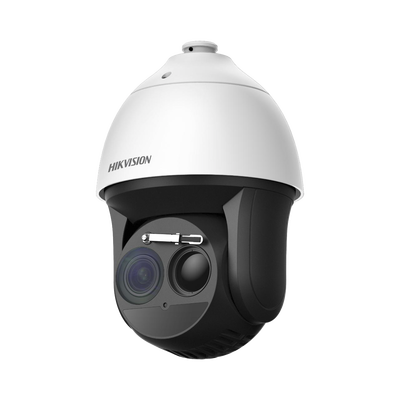 PTZ IP Dual / Lente Térmico 50mm / Lente Óptico 4MP / 40X Zoom / 656 ft IR / WDR 120dB / Exterior IP66