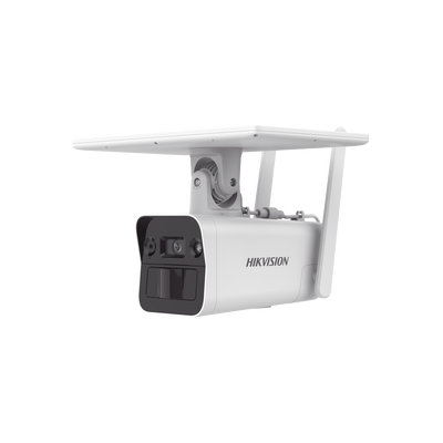 Kit Solar IP Autónomo / 4 Megapixel / Doble Detección Radar + PIR / IR 10 m (32.8 ft) / 4G con SIM / Audio Bidireccional / IP67 / Autonomía 11 Días