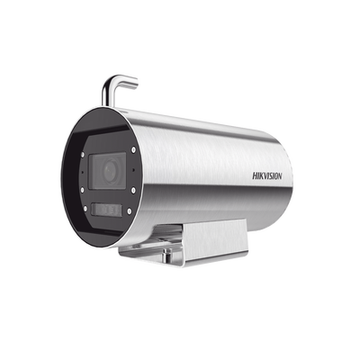 Bala IP 8 Megapixel / Lente Mot. 2.8-12 mm / Acero Inoxidable 304 / Alta Temperatura 250°C (482°F) / Refrigeración por Agua / IP68 / Dual Light 30 m IR + 20 m Luz Blanca / WDR 120 dB / PoE+ / AcuSense