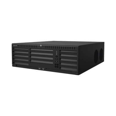 NVR IP / 128 Canales / 32 Megapixel (8K) / 16 Bahías HDD Hot Swap / RAID 0,1,5,6,10 / Dual HDMI 8K / ANPR / AcuSense / Conteo de Personas / 2 Puertos de Red