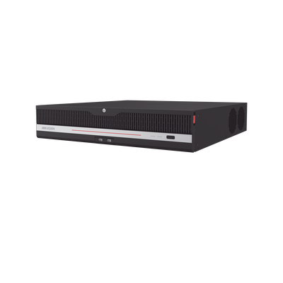 NVR IP / 32 Canales / 8K (32 MP) / AcuSense / ANPR / 32 Canales a 30 IPS / RAID Hot Swap / 8 Bahías HDD / Dual HDMI 8K / 2 U Rack