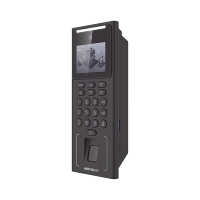 Terminal Facial Min Moe WiFi con Batería de Respaldo / Administrable por Smartphone o Nube /  Acceso y Asistencia / 500 Rostros y Lector de Tarjetas PROX EM / 3,000 Huellas / 3,000 Tarjetas / HIK-IA