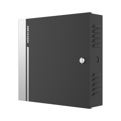 Controlador de Acceso para 2 Puertas y 4 Lectores Wiegand o RS485 / Incluye Gabinete y Fuente de Alimentación 12Vcc/8A / Soporta Batería de Respaldo /  Wiegand y RS-485 / 10,000 Tarjetas