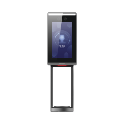 Terminal de Reconocimiento Facial Con Montaje en Poste / Camara de 2 MP Gran Angular / HIK-IA