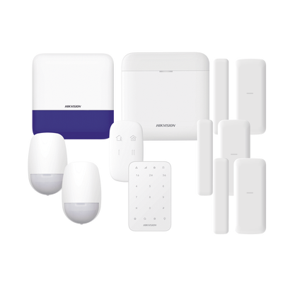 Kit de Alarma Inalámbrica / 48 Zonas / 6 Dispositivos Incluidos / 433 MHz / Batería de Respaldo 12 h / WiFi / IP65