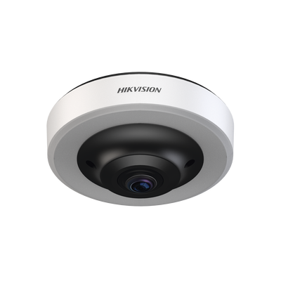 Cámara Fisheye 360° / 12MP / Detección de 16 Espacios / H.265 / PoE / IP54 / 0.04 Lux