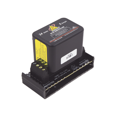 Protector Modular / 24 V / 2 Pares / Base Desmontable / Snap-Track / -40°C a 70°C / 3.3 x 1.5 x 2.6 pulgadas