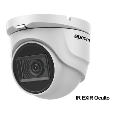 Cámara Eyeball TURBOHD / 8 Megapixel / Gran Angular 102.9° / IR EXIR 30 m (98.4 ft) / IP67 / Multiprotocolo TVI-AHD-CVI-CVBS
