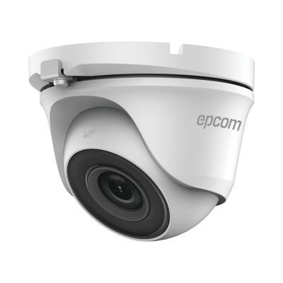Cámara Turret TURBOHD / 5 Megapixel / Lente 2.8 mm / 85° de Visión / IR EXIR 20 m (65.6 ft) / IP66 / Metal