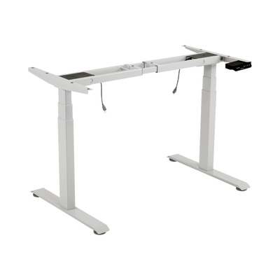 Base de Escritorio Motorizado Profesional / Altura Ajustable 60-125 cm (1.97-4.10 ft) / 3 Presets de Posiciones / Carga Máxima 100 kg / Elevación 30 mm/s / Color Blanco