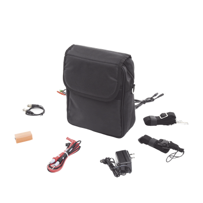 Kit de Accesorios para Probadores de Vídeo / Maleta de Transporte / Fuente 12VDC 2000mA / Cable BNC 30cm / Cinturón Ergonómico / Puntas de Multímetro