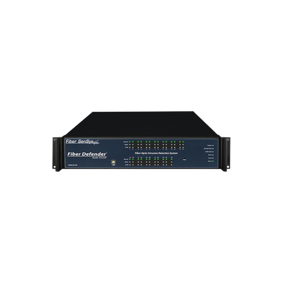 Sensor de Seguridad Perimetral por Fibra Óptica / Hasta 25 Zonas / 0 a 800 m (2,625 pies) de Protección / Rack 19" 2U