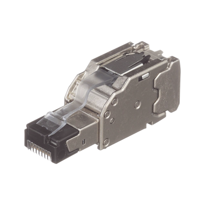 Plug RJ45 Blindado / Terminación en Campo / Cat6A Certificable / 22-26 AWG / -40°C a 85°C / Paquete 10 Piezas