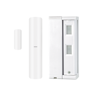 Sensor de Movimiento Cortina / Detección Ajustable 2 m (6.6 ft) o 5 m (16.4 ft) / 100% Exterior / Inalámbrico / Inmunidad Mascotas 25 kg / Soporta 190°
