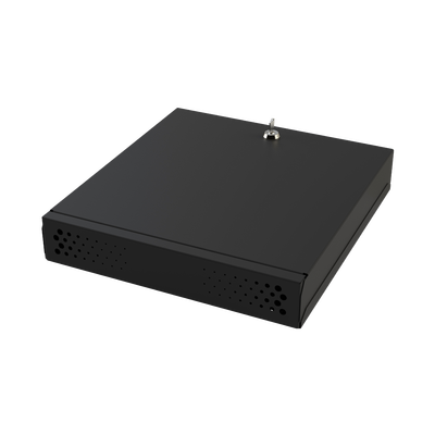 Gabinete de Seguridad para DVR/NVR / Acero Calibre 20 / Ancho 396 mm / Compatible con Rack 19' / Ventilación Lateral