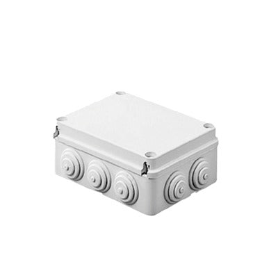 Caja de Derivación / PVC Auto-extinguible Libre de Halógenos / IP55 / IK08 / 10 Entradas / 190 x 140 x 70 mm / -24°C a 60°C
