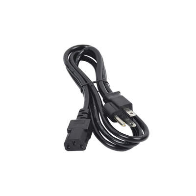 Cable de Alimentación Eléctrica / 110-240 VCA / 1.5 m (4.92 ft) / IEC 320C13 / NEMA 5-15P / Trifásico con Tierra