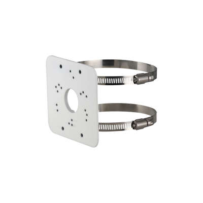 Adaptador de Montaje en Poste / Aluminio Fundido / 125.6 × 114.0 × 20.0 mm / 0.27 kg / Compatible HQA