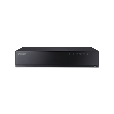 DVR Pentabrid / 18 Canales / 16 Analógicos + 2 IP / 8 MP / 8 Bahías HDD / H.265/H.264