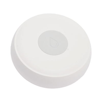 Sensor de Inundación Inalámbrico / Zigbee 2.4 GHz / Batería hasta 24 Meses / Diseño Separado Cuerpo-Sensor / Alerta de Batería Baja