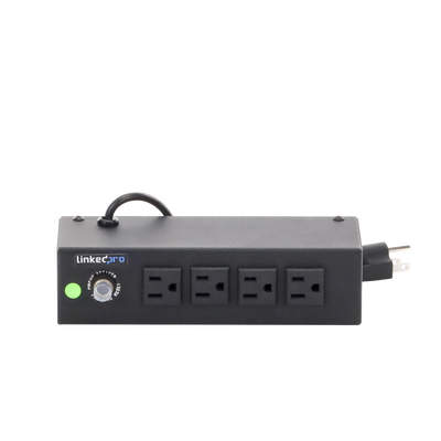 Regleta de Alimentación / 4 Contactos NEMA 5-15R / 120Vca / 10A Máx. / Montaje Escritorio o Pared