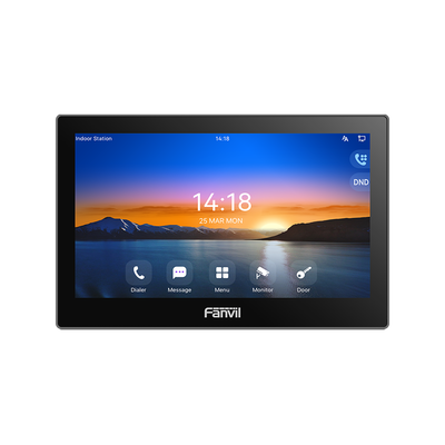 Monitor IP/SIP para Interior / Pantalla Táctil 7 Pulgadas / Video HD 1080p H.264 / Wi-Fi y Ethernet 10/100 Mbps / Control de Acceso Remoto