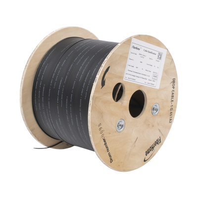 Cable Drop / Fibra Óptica G.657A2 / 1 Hilo Unifibra / LSZH / 1 km / 2.0x3.0 mm / -20°C a +60°C