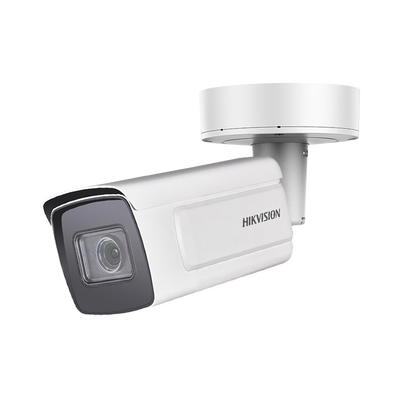 Bala IP / 4 MP / Lente Mot. 8-32 mm / WDR 140 dB / DARKFIGHTER / IR EXIR 100 m / 328 ft / IP67 / IK10 / Detección Facial